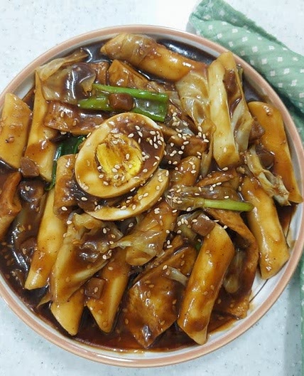 짜장 떡볶이 만들기 시판소스 활용한  짜장떡볶이 소스 레시피