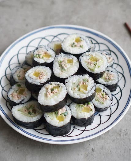 오이김밥 청양 고추김밥 참치 넣어서 했어요