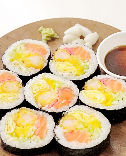 연어초밥김밥 후토마끼