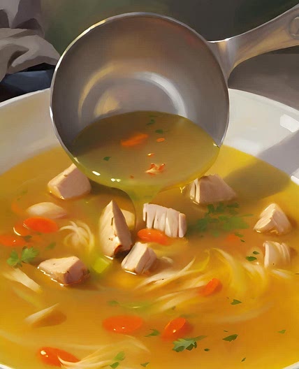 Kräftige Hühnersuppe