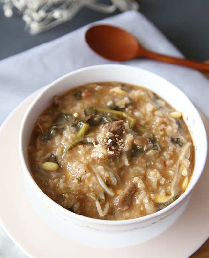 엄마맛 그대로 된장넣어 구수한 아욱죽_아욱요리