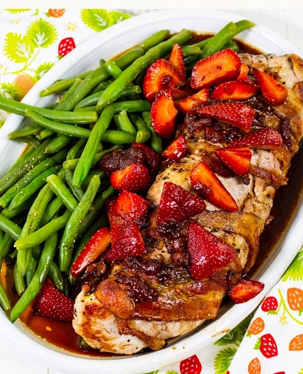 Pork Tenderloin with Balsalmic Strawberry reduction