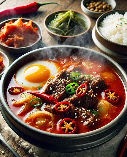 Slow Cooker Yukgaejang (Spicy Beef Soup)