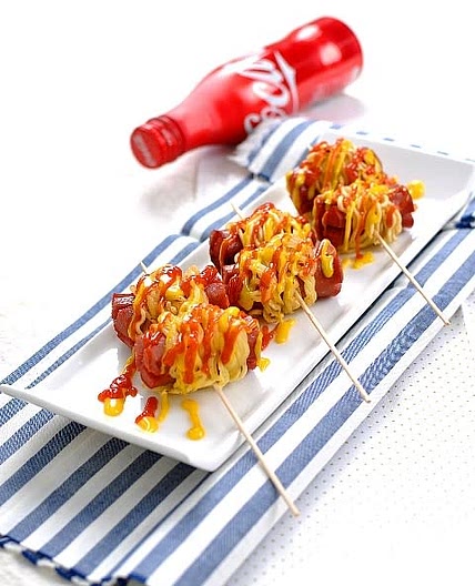 소세지라면말이 꼬치