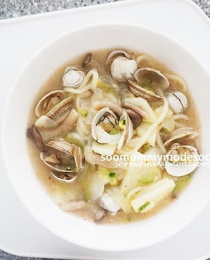 동죽칼국수 레시피