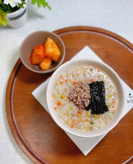 고소하고 담백한 참치야채죽 끓이는법