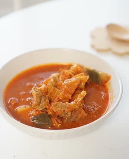 삼겹살 김치찌개 레시피 묵은지로 했어요
