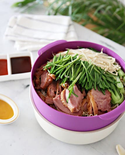 숙주 훈제오리찜  훈제오리야채찜 레시피