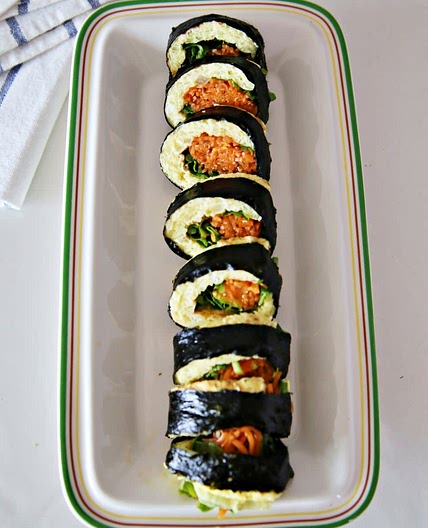 키토김밥 만들기 양배추 계란김밥 당근라페김밥