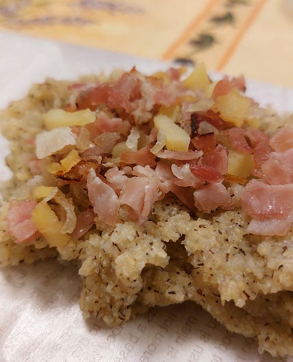 Polenta - Speck, onions, and potatoes