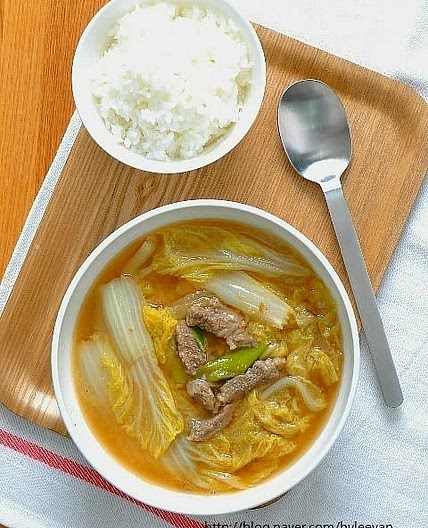 소고기들깨배춧국
