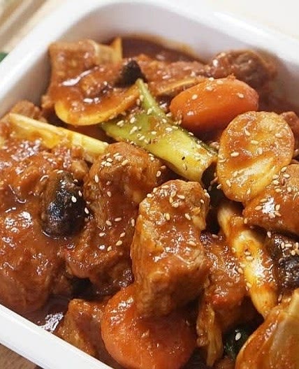 매운 돼지갈비찜 레시피