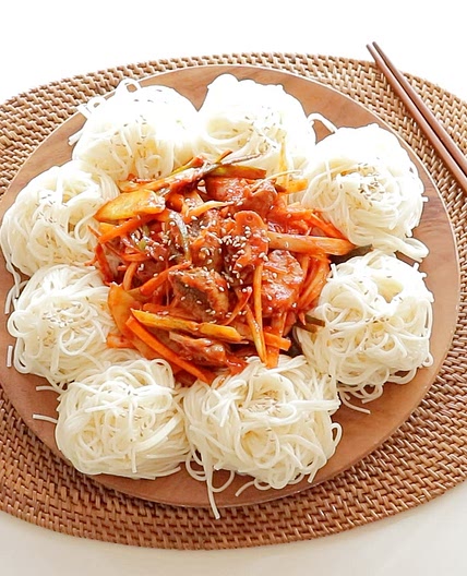 골뱅이무침 소면