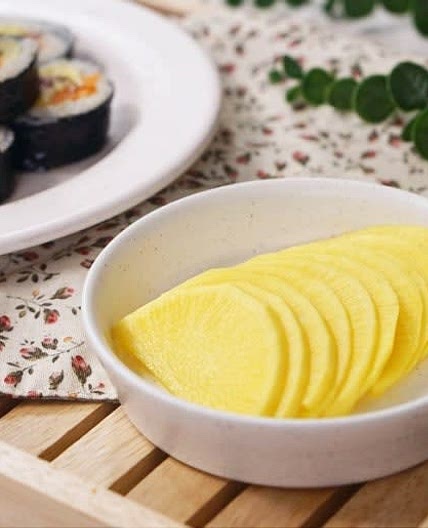 치자로 수제단무지 만들기
