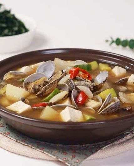 바지락 된장찌개 맛있게 끓이기