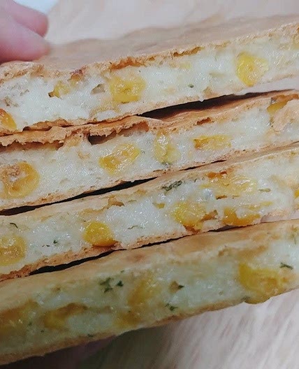 찹쌀가루 베이킹, 옥수수떡파이 만들기