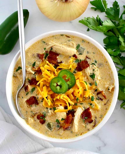 Jalapeño Popper Chicken Soup