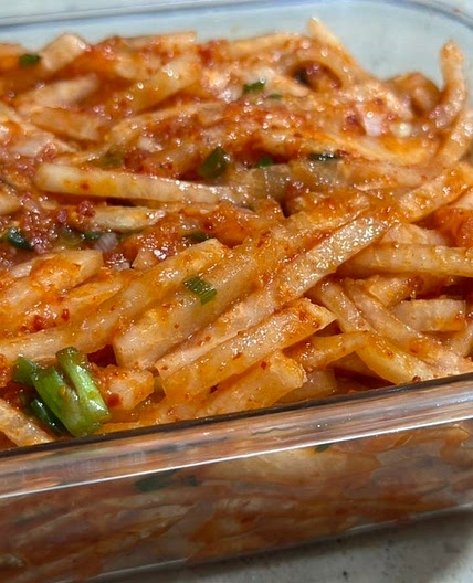 아삭아삭 밥도둑 반찬 무생채 만들기
