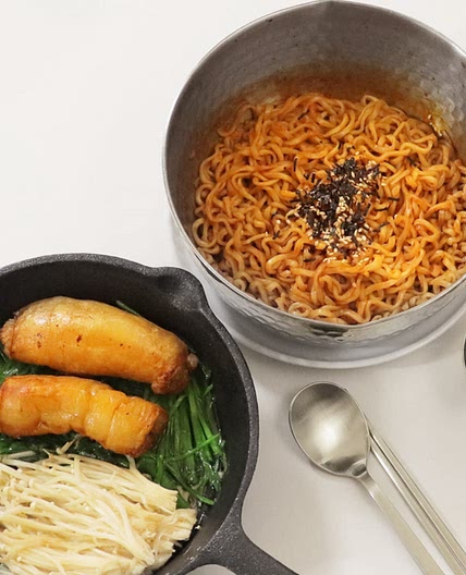 통대창구이 불닭볶음면