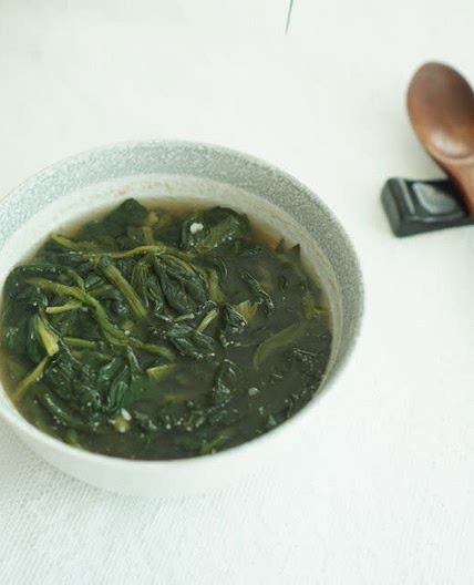 시금치 된장국 만드는법 간단해요