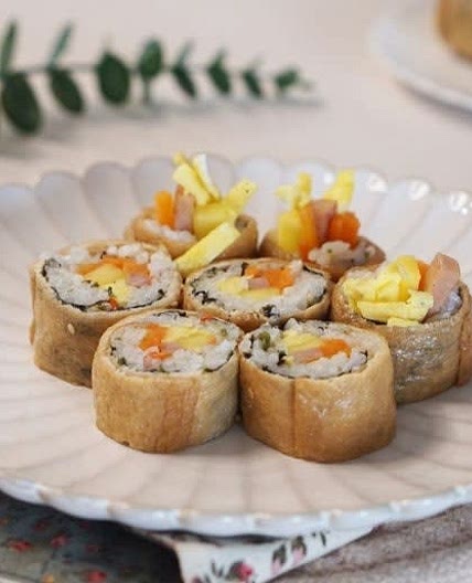 롤유부김밥 만들기