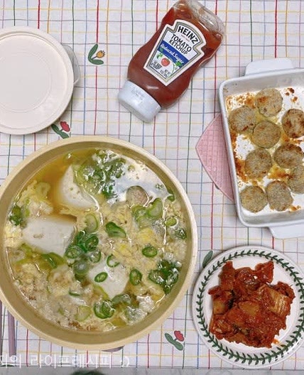 간단한 국요리 순두부계란탕 계란순두부탕