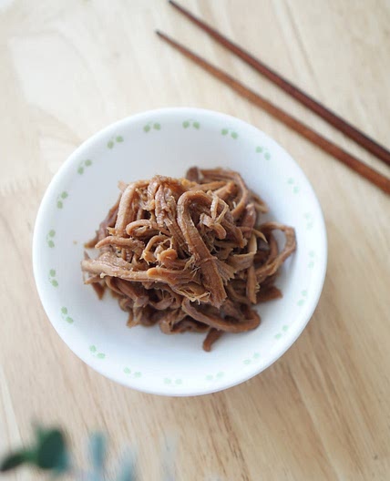 돼지고기 장조림 만들기 부위는 안심으로 했어요