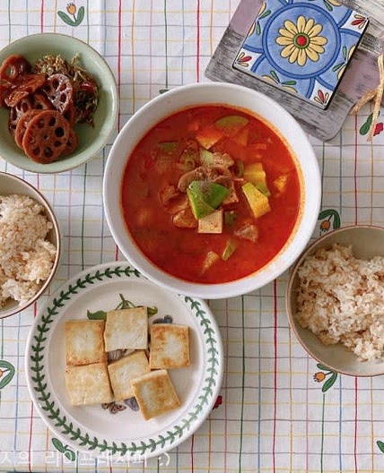 [돼지고기 고추장찌개] 감칠맛이 끝내주는 애호박찌개 백종원 고추장찌개