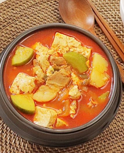 고추장찌개 애호박찌개