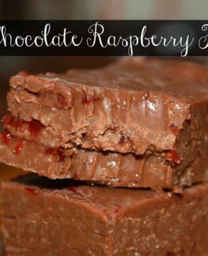 Chocolate raspberry fudge