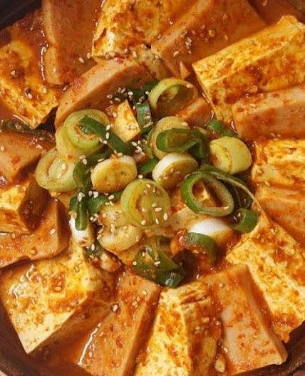 두부스팸조림 짜글이 만들기