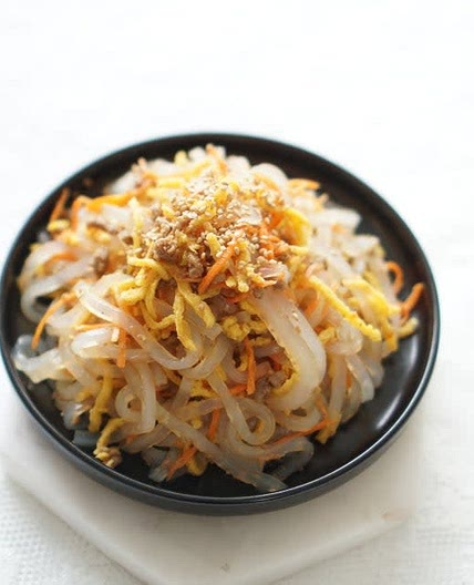 청포묵무침 만드는법 소고기도 넣었어요