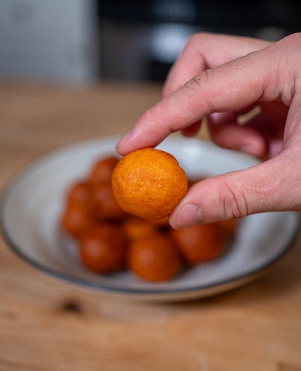 Crispy and Chewy Sweet Potato Balls