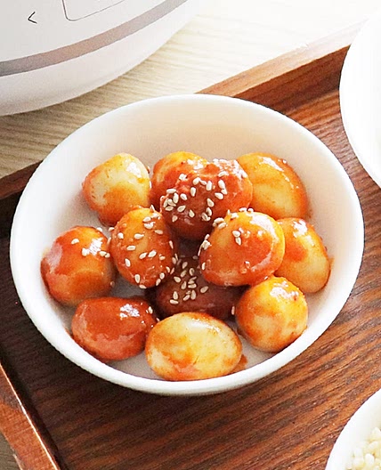 고추장 메추리알 어묵 떡볶이 반찬