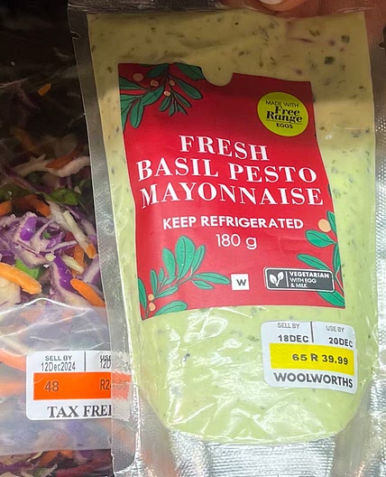 Woolworths Asian Slaw with Basil Pesto Dressing