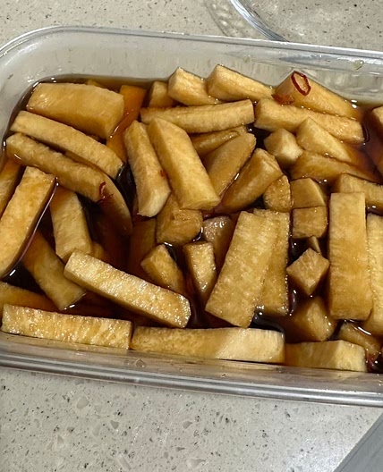 오독오독 간장 무 장아찌 만들기