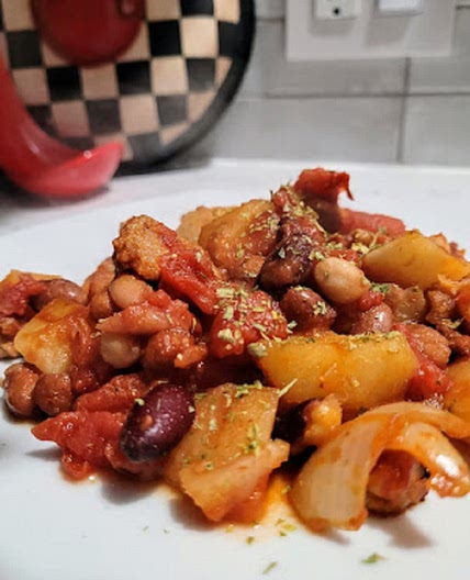 Cowboy Beans and Potatoes