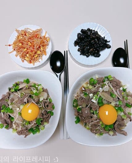규동 만들기 간단한 소불고기 덮밥 한그릇요리 규동 레시피