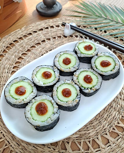 통째 오이김밥&토마토 쌈장