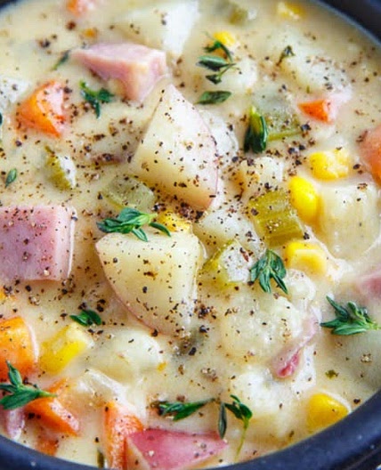 Potato, Ham & Corn Chowder 