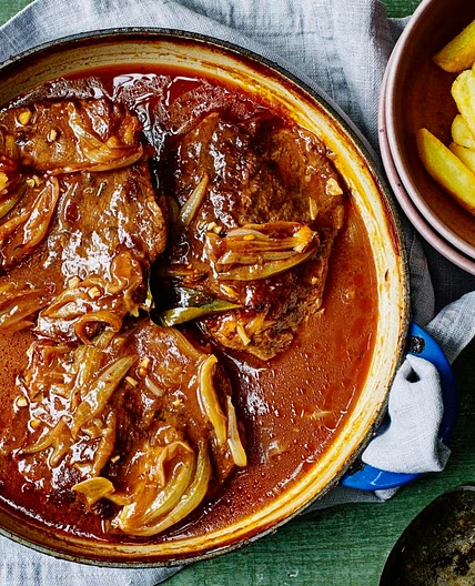 The Hairy Bikers' braised steak with gravy