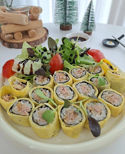 계란말이 묵은지참치김밥
