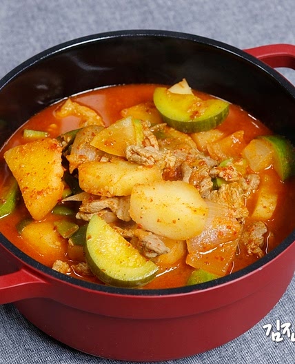 고추장찌개 정말 맛있게 끓이는 법 고추장찌개 애호박찌개