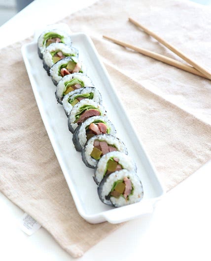 김밥맛있게싸는법 훈제오리 넣어서 했어요 봄나들이메뉴