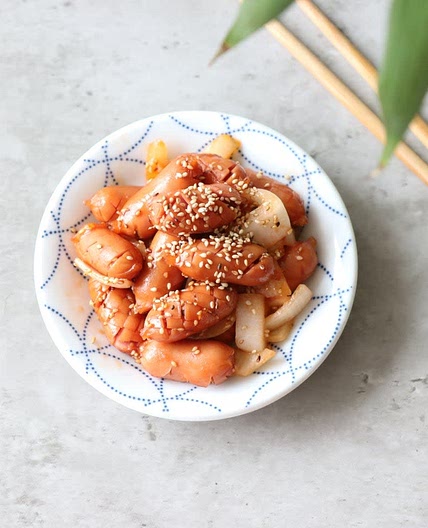 소세지야채볶음 아이반찬으로 만들었어요