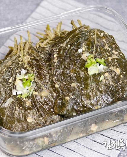 하루만에 깻잎삭혀서 된장깻잎장아찌 만들기 된장깻잎