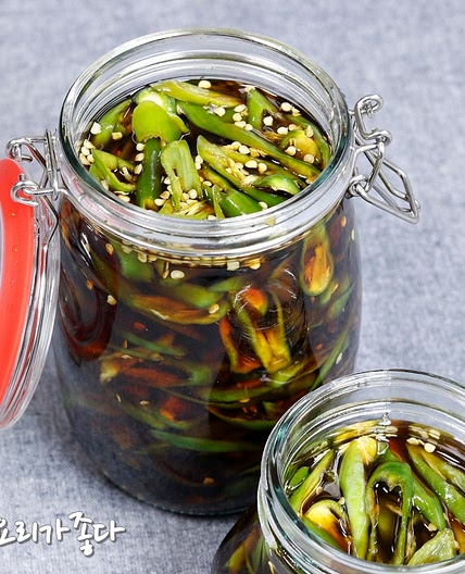 바로 먹을수 있는 고추장아찌 고추채장아찌 레시피