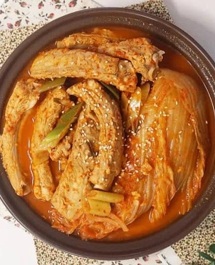 등갈비 김치찜 만들기