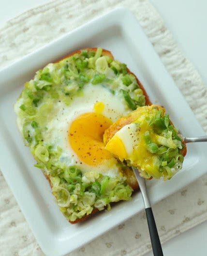 대파계란토스트 만들기 맛있는 대파요리 대파에그토스트