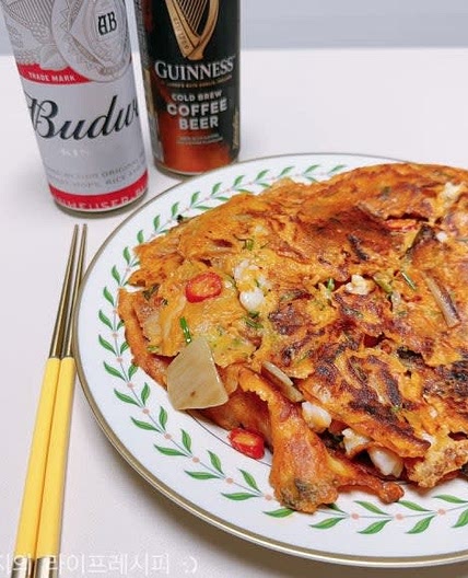 간단한 전요리 노릇노릇한 김치전 만드는법